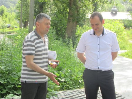 Тривають роботи з благоустрою у сквері «Первоцвіт»
