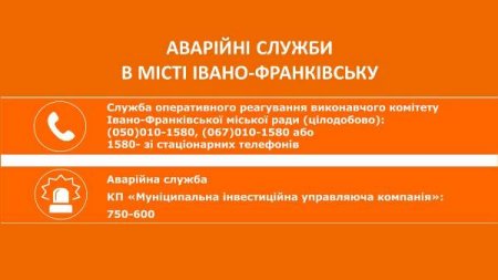 Про роботу аварійних служб міста під час вихідних і святкових днів