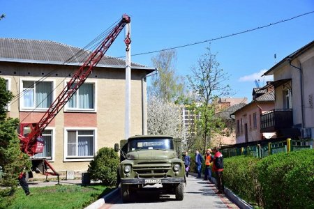 Вперше на території садочку № 15 «Гуцулочка» встановлять освітлення