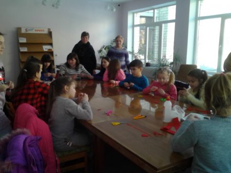 Валентинка руками дітей