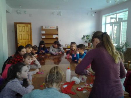 Валентинка руками дітей