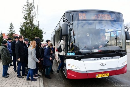 Третій пішов: нові комунальні автобуси виїхали на 55 маршрут