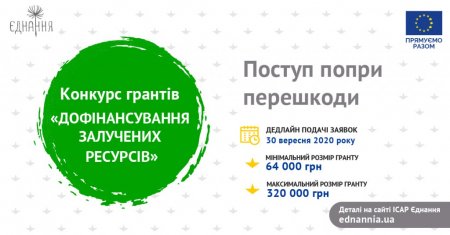 Гранти дофінансування, щоб посилити стійкість організацій в умовах кризи