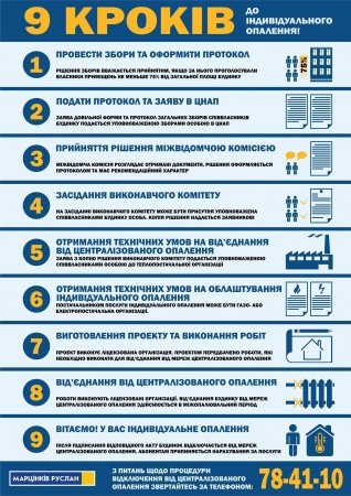 9 КРОКІВ ДО ІНДИВІДУАЛЬНОГО ОПАЛЕННЯ
