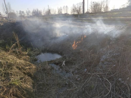 Звернення до громадян щодо заборони спалювання сухої трави!