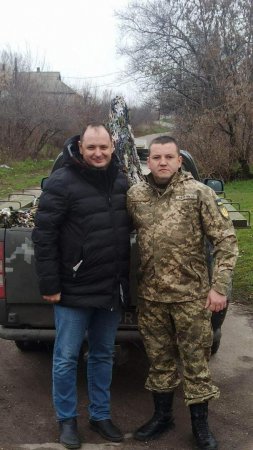 Руслан Марцінків відвідав захисників на Донеччині