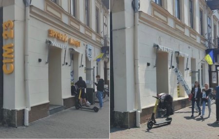 У Франківську демонтовують самовільно встановлену рекламу та вивіски