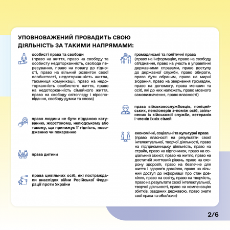 Чим займається Уповноважений Верховної ради України з прав люддини?