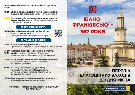 Цьогоріч, 7 травня Івано-Франківську — 362 роки!
